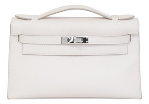 Hermès Kelly Pochette Rose Dragée Swift Palladium Hardware 2007