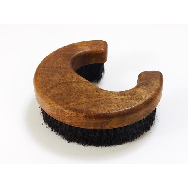 Gold Austrian Walnut Clothes Coat Brush by Carl Auböck, 1960s For Sale - Image 8 of 18