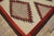 1930s Ivory Geoemtric Tribal American Navajo "Double Saddle" Rug 3' X 3'9" Flatweave Wool Carpet For Sale - Image 4 of 18