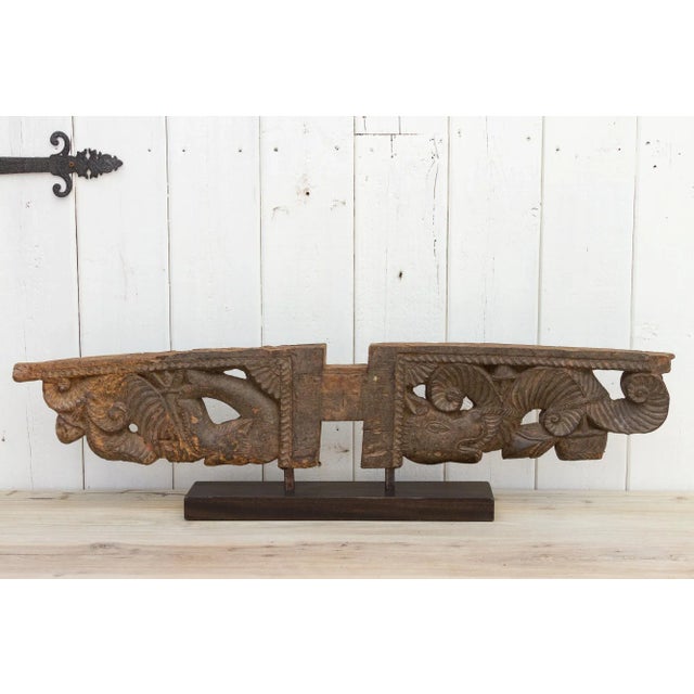 Brown 19th Century Nepalese Temple Panel For Sale - Image 8 of 11