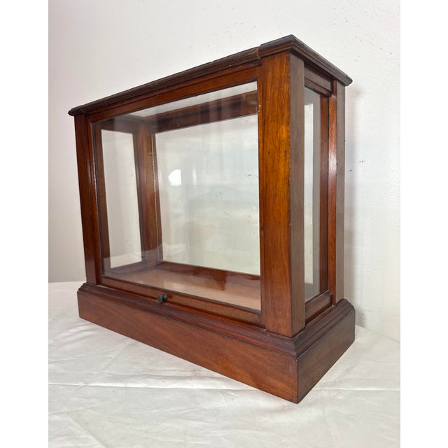 Antique 19th Century Handmade Wood Glass Countertop Store Display Show Case Box For Sale - Image 10 of 12