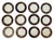 1970s Mikasa Bone China Buckingham A6 002 Narumi Japan Best Quality 12 Salad Plates For Sale - Image 5 of 6