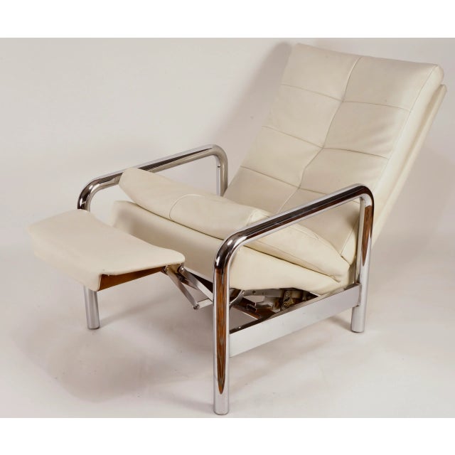 Metal 1970s Milo Baughman Chrome Recliner Lounge Chair for Thayer Coggin For Sale - Image 7 of 9