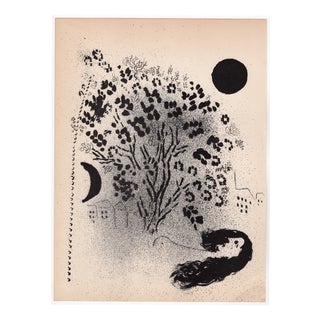 Marc Chagall, Evening, 1953, Lithograph For Sale