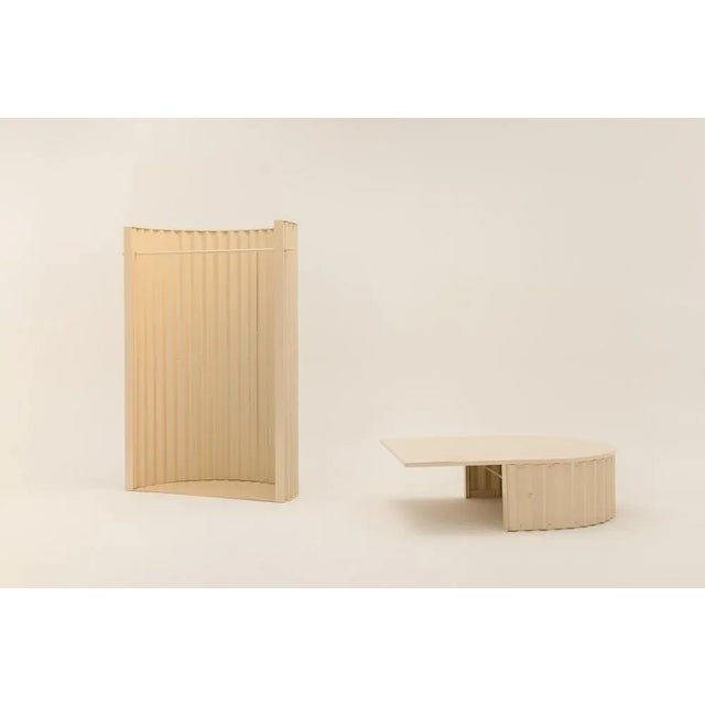 Contemporary Ondula Clothes Stand and Coffee Table by Flatwig Studio, Set of 2 For Sale - Image 3 of 10