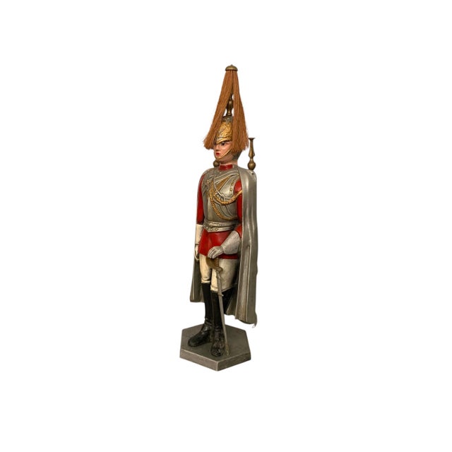 Late 20th Century English Royal Guard Butler Fireplace Tool Set, Metal, 30"h For Sale - Image 4 of 10
