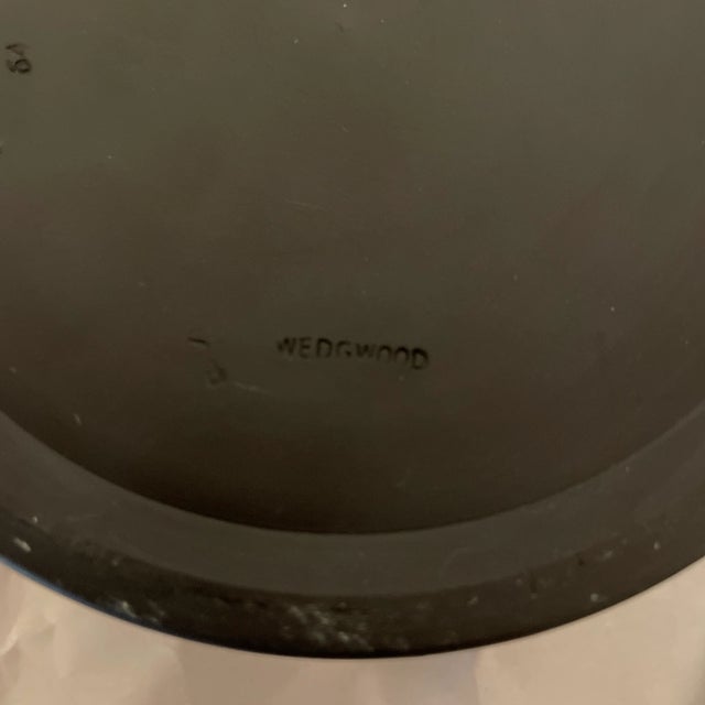 Antique Black Round Lidded Wedgwood Box For Sale - Image 11 of 13