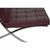 Barcelona Chair in Burgundy Leather by Ludwig Mies van der Rohe, 2000s For Sale - Image 10 of 18
