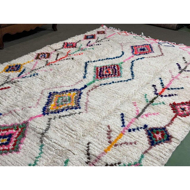 Azilal Berber Moroccan Handmade Wool Rug For Sale - Image 11 of 14