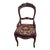 Victorian Carved Walnut Balloon Back Needlepoint Side Chair For Sale