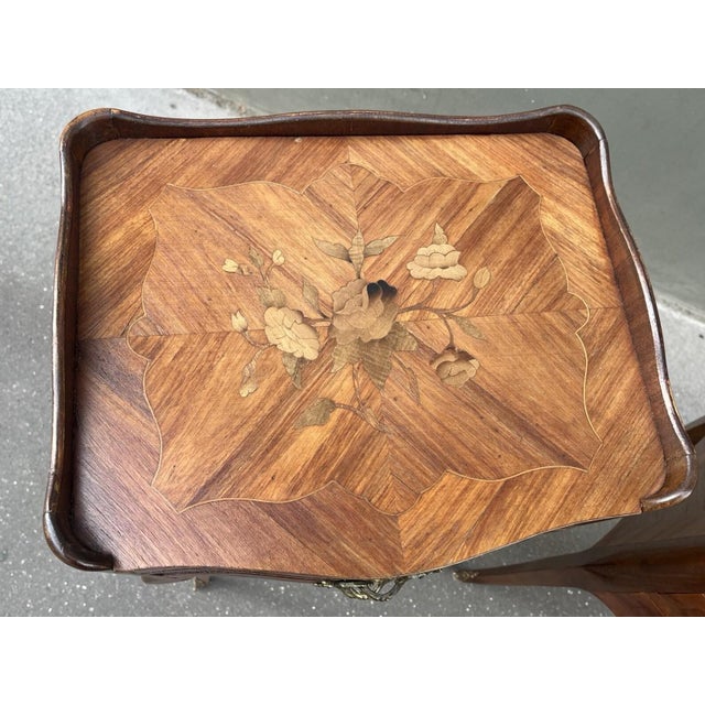 Set of two french Louis XV style nightstands. Can also be used as sofa ends, side tables, lamp holder…. Parisian...