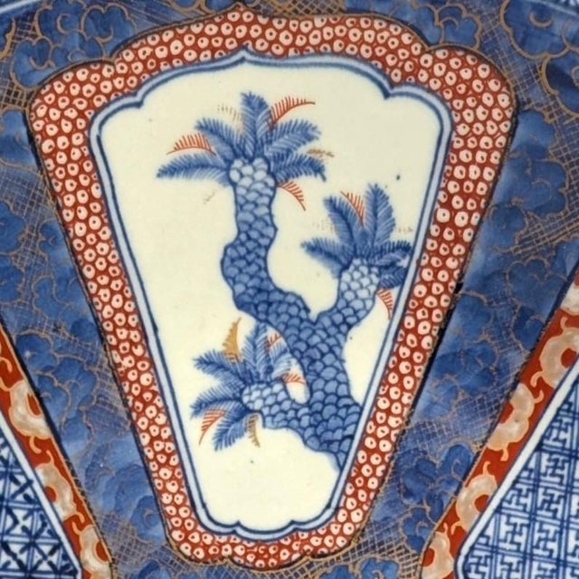 Early 19th Century Large Japanese Late Edo Period Blue Imari Charger For Sale - Image 4 of 8