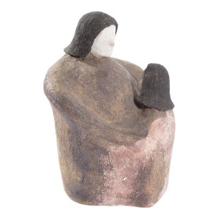 Ceramic Sculpture of Two Figures by Gordon Martz For Sale
