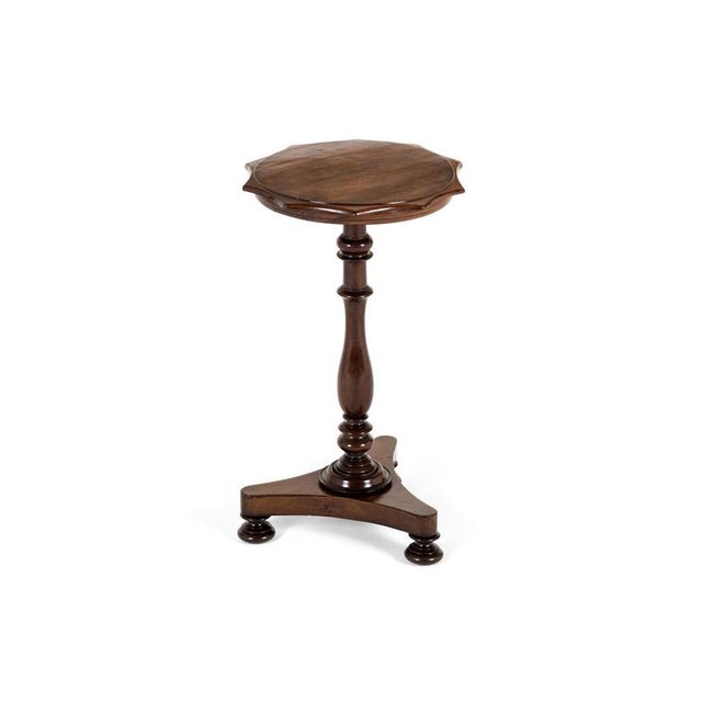 19th Century Wine Table with Scalloped Top For Sale - Image 12 of 12