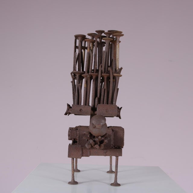Frans De Boer, Lichtveld Brutalist Artwork, 1970s, Steel For Sale - Image 9 of 15