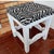 19th–early 20th-century Portuguese or Spanish provincial carved wooden stool, with Rococo/Baroque Revival influences. A...