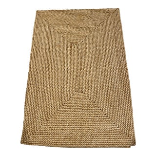 Golden Costal Seagrass Placemats - Set of 4 For Sale