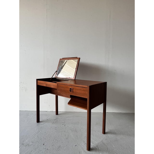 Mid-Century Modern Mid-Century Scandinavian Dressing Table with Mirror by Arne Wahl-Iversen for Ikea, 1960s For Sale - Image 3 of 13