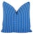 Woven Blue & White Nautical Feather/Down Pillow 24" Square For Sale - Image 4 of 4