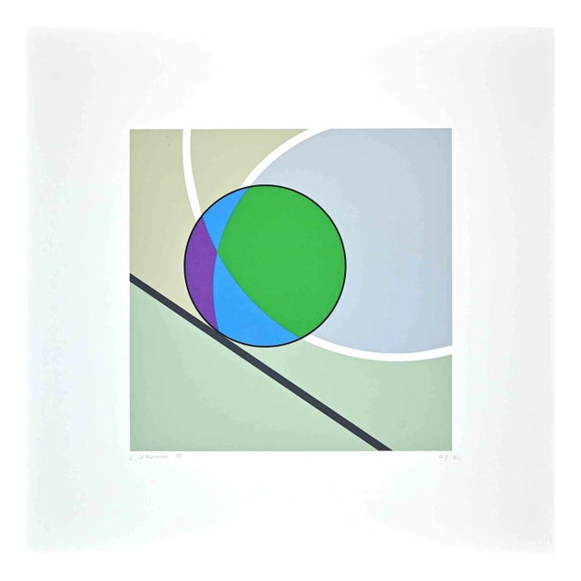 Luigi Veronesi, Sun, Original Screen Print, 1995 For Sale