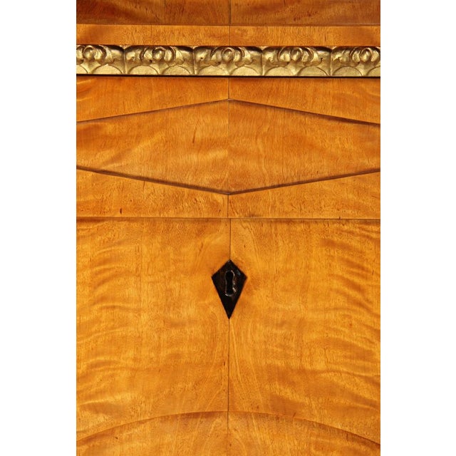 Tan Antique Biedermeier Secretaire with Lions, 1825 For Sale - Image 8 of 18