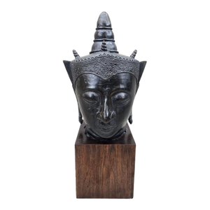 Vintage Southeast Asian Bronze Buddha Head