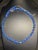 MCM Jewelry in Swarovski Styled Leaded Crystal Cornflower Blue Necklace With Aurora Borealis Peacock Iridescence Sterling Silver Clasp For Sale - Image 9 of 9