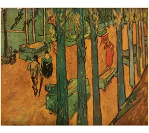 1947 After Van Gogh "The Aliscamps", First Edition Parisian Print