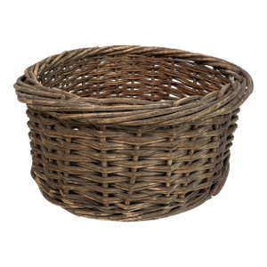 French Round Woven Grapevine Basket