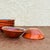 Late 20th Century Mexican Hand-Painted Terracotta Condiment Bowls - Set of 6 For Sale - Image 10 of 13