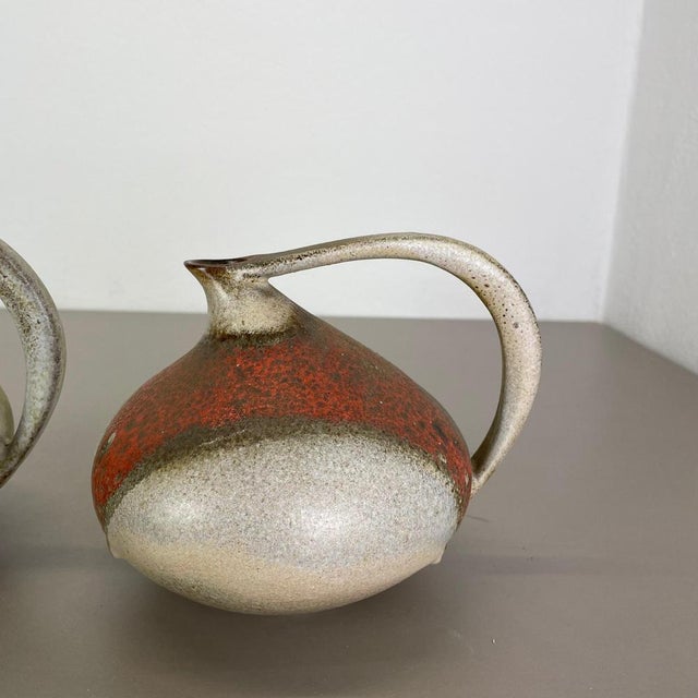 Ceramic Pottery Vases 313 attributed to Kurt Tschörner Ruscha, Germany, 1960s, Set of 2 For Sale - Image 7 of 18