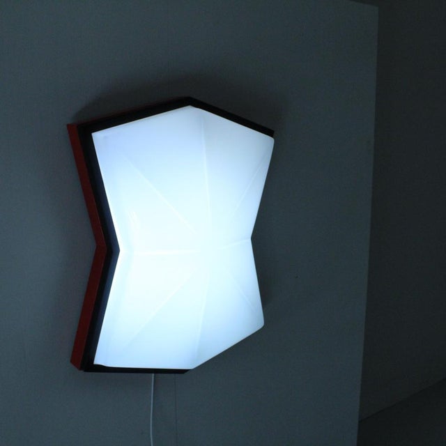 Space Age Style Red Ceiling Light, 1980 For Sale - Image 9 of 13