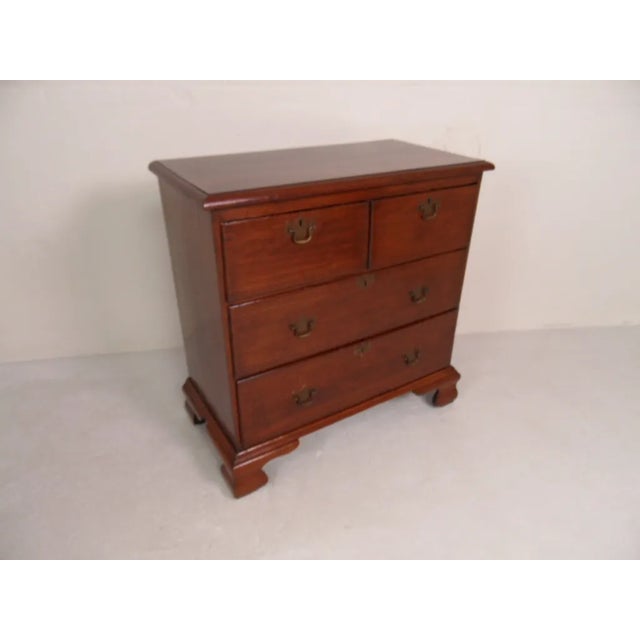 Wood Antique Mahogany Chest of Drawers, 1890s For Sale - Image 7 of 11
