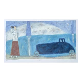 Paula McArdle Watching Serigraph For Sale
