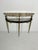 Metal Mid-Century Modern Console Table in Brass with Lacquered Beech and Marble, 1950s For Sale - Image 7 of 14