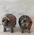 Pair of Hand Made Glazed Terracotta Sheep Sculptures For Sale - Image 4 of 12