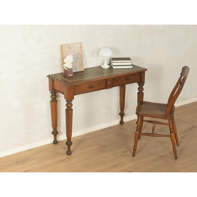 Antique Console Table with Fine Leather Writing Surface very good craftsmanshiphigh-quality materialssolid wood...