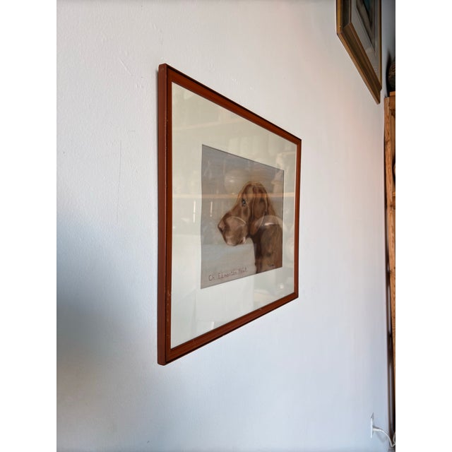 This captivating vintage pastel painting, titled “Ch. Edmonton Newt,” is a stunning representation of canine artistry from...
