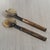 Traditional Selvo Bamboo and Horn Server Set, 15" x 4" For Sale - Image 3 of 4