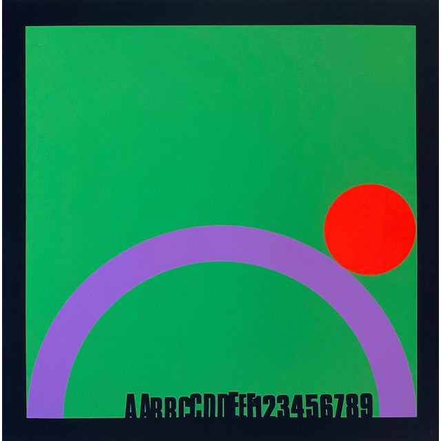 1980s Eugenio Carmi, Italian Artist Modern Silkscreen Eugenio Carmi, 1968 For Sale - Image 5 of 11
