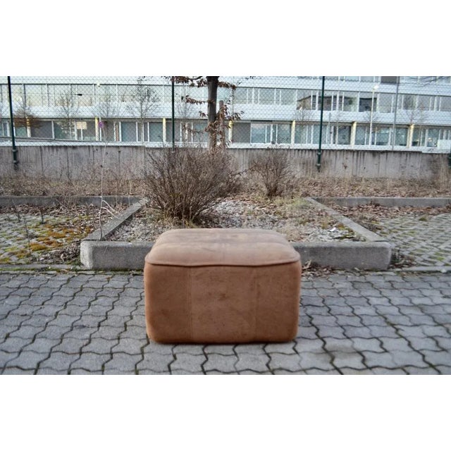 1970s Vintage DS-44 Neck Leather Ottoman Pouf from De Sede, 1970s For Sale - Image 5 of 13