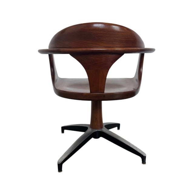 Heywood-Wakefield 1960s Cliff House Swivel Chair: A Mid-Century Icon by Heywood Wakefield For Sale - Image 4 of 13