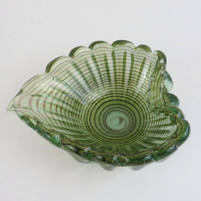 1950s Ercole Barovier Zebrati Glass Bowl For Sale In Los Angeles - Image 6 of 12