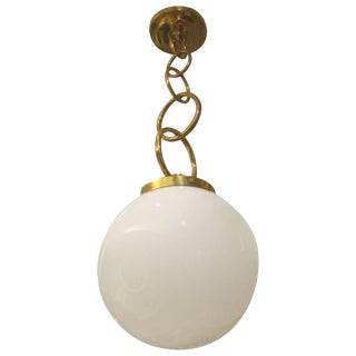 Bespoke Chain Link and Glass Fixture For Sale