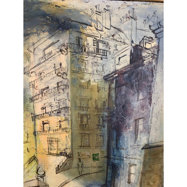 Modernist Parisian Street Scene Painting For Sale - Image 9 of 12