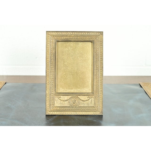 Tiffany Studios New York Adam Pattern Bronze Doré Picture Frame For Sale - Image 13 of 13
