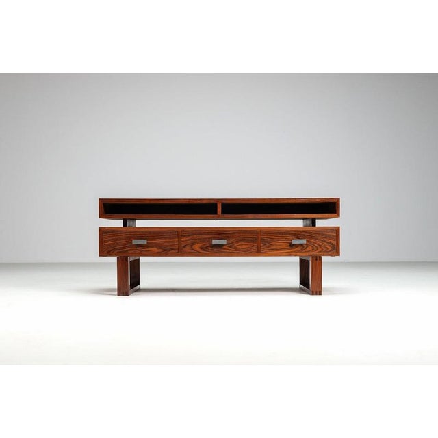 Mid-Century Modern Floating Media Console in Rosewood, Denmark, 1960s For Sale - Image 3 of 12