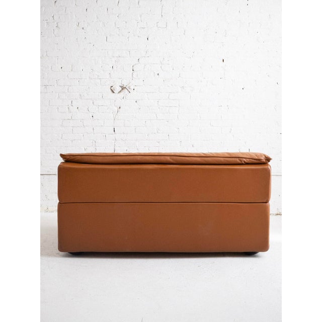 Carlo Bartoli Sofa in Cognac Leather for Rossi Di Albizzate For Sale In New York - Image 6 of 11