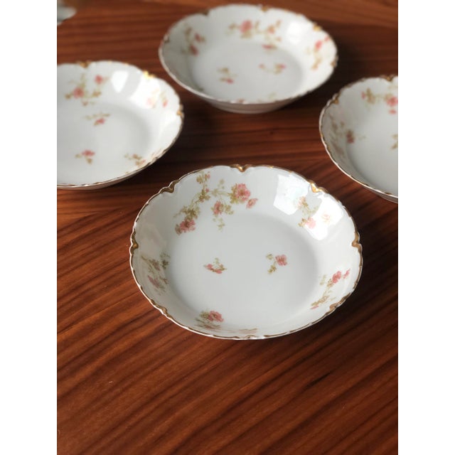 The set of antique French quadruplets is a beautiful addition to any table setting. Coupe soup bowl designated, but...