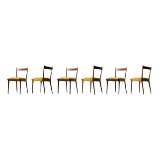 Model S11 Dining Chairs attributed to Alfred Hendrickx for Belform, 1950s, Set of 8 For Sale